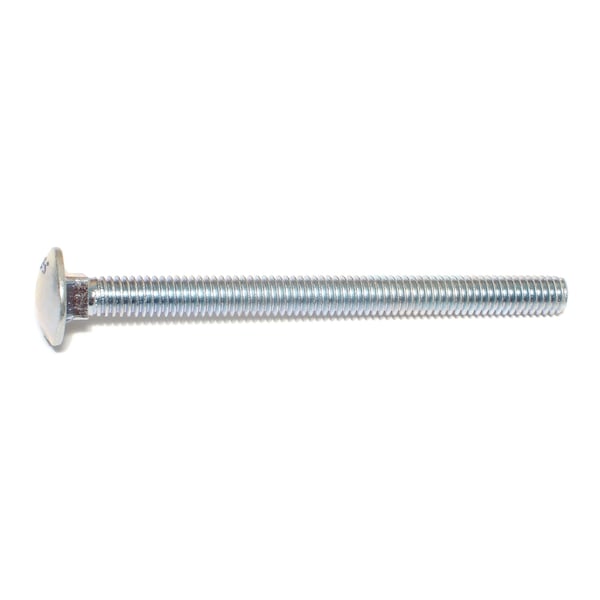 Midwest Fastener Carriage Bolt, Square Neck, 18 (Coarse), 4 in L, Steel, Zinc Plated, 50 PK 01083 - main